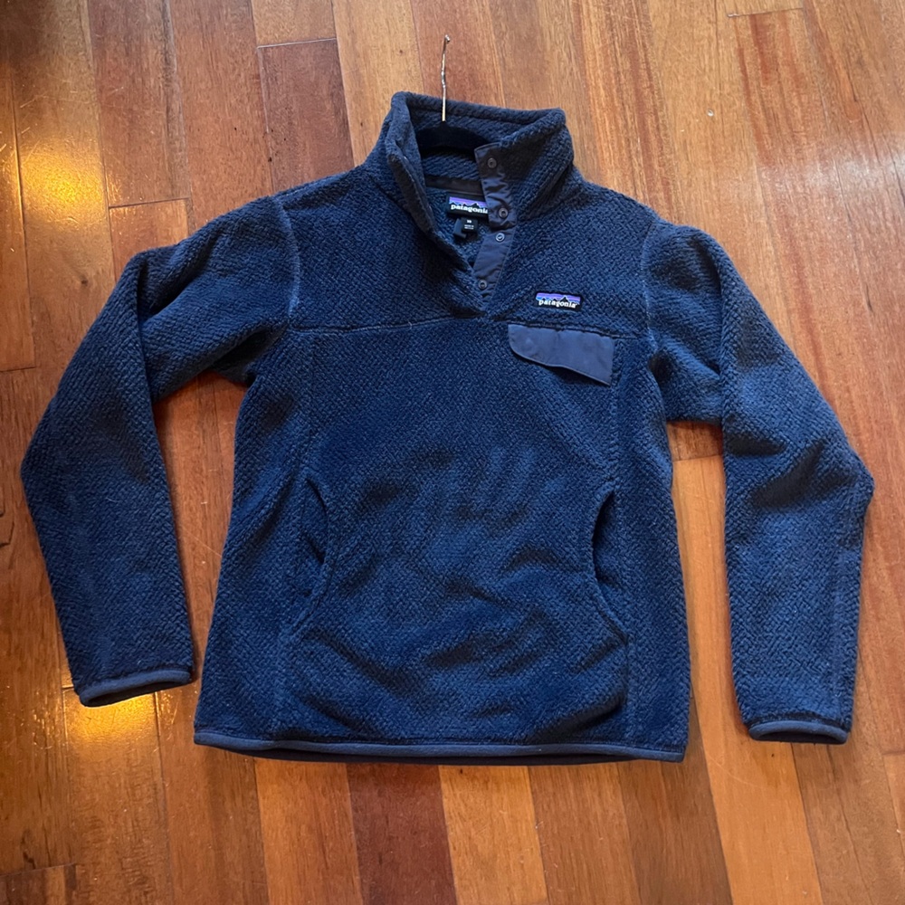 Patagonia Women's Dark Blue Teddy Jacket